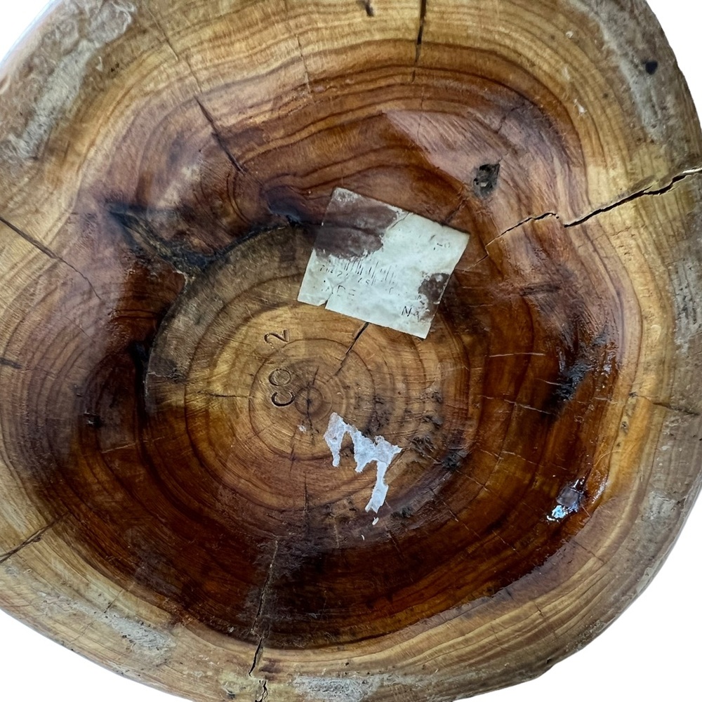Hand Carved Wooden Vase Birdseye Maple Burl Wood Tree Stump Natural Juniper JK - Picture 6 of 8